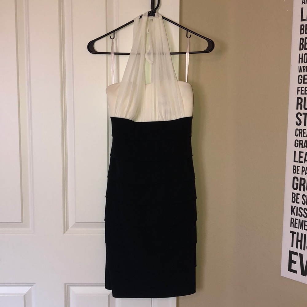 LDB with silky mesh halter tied